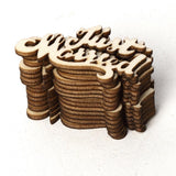 Max Wooden Table Confetti Scatter Rustic Wedding Party Decor Just married