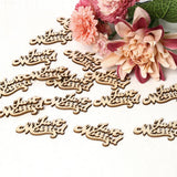 Max Wooden Table Confetti Scatter Rustic Wedding Party Decor Just married