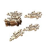 Max Wooden Table Confetti Scatter Rustic Wedding Party Decor Just married