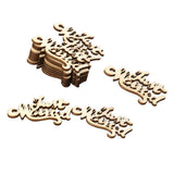 Max Wooden Table Confetti Scatter Rustic Wedding Party Decor Just married