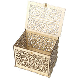Max Wedding Gift Card Box Wooden Money Box with Lock Wishing Well Card Box 30cm
