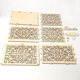 Max Wedding Gift Card Box Wooden Money Box with Lock Wishing Well Card Box 30cm