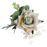 Max Wedding Corsage Wrist Girl Bride Artificial Rose Hand Flower Wrist Flower