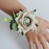 Max Wedding Corsage Wrist Girl Bride Artificial Rose Hand Flower Wrist Flower