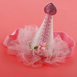 Max Unicorn Horn Party Kids Baby Lace Hair Headband Fancy Dress Decor Pink