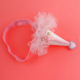 Max Unicorn Horn Party Kids Baby Lace Hair Headband Fancy Dress Decor Pink