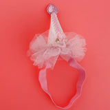 Max Unicorn Horn Party Kids Baby Lace Hair Headband Fancy Dress Decor Pink