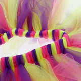 Max Little Girls Layered Rainbow Tutu Skirts with Mermaid Tail Flower Headband S