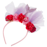 Max Little Girls Layered Rainbow Tutu Skirts with Mermaid Tail Flower Headband S