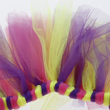 Max Little Girls Layered Rainbow Tutu Skirts with Mermaid Tail Flower Headband M