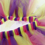 Max Little Girls Layered Rainbow Tutu Skirts with Mermaid Tail Flower Headband M