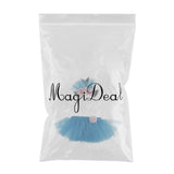 Max Girls Tutu Skirt Dress Mermaid Flower Headband Set Princess Dress Costume M