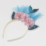 Max Girls Tutu Skirt Dress Mermaid Flower Headband Set Princess Dress Costume M