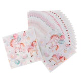 Max 20 Pieces Lovely Magical Paper Napkin Kids Birthday Party Tableware Supply A