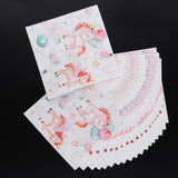 Max 20 Pieces Lovely Magical Paper Napkin Kids Birthday Party Tableware Supply A