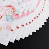 Max 20 Pieces Lovely Magical Paper Napkin Kids Birthday Party Tableware Supply A