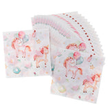 Max 20 Pieces Lovely Magical Paper Napkin Kids Birthday Party Tableware Supply A
