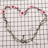 Max DIY Bride Bridesmaid Headwear Hawaiian Flower Wreath Headband Girls Flower