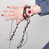 Max DIY Bride Bridesmaid Headwear Hawaiian Flower Wreath Headband Girls Flower