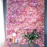 Max Artificial Flower Wall Panel Wedding Party Venue Decor Gradient Rose Red