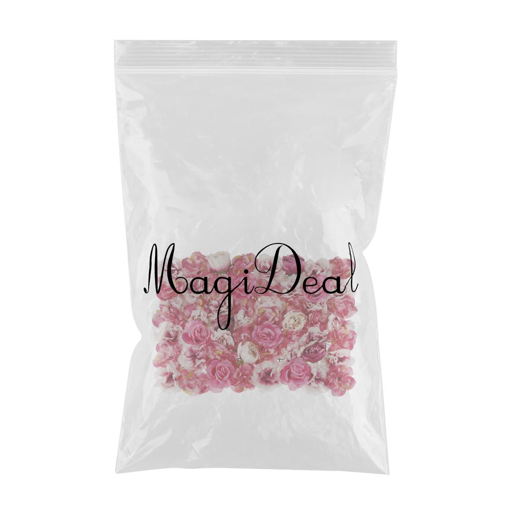 Max Artificial Flower Wall Panel Wedding Party Venue Decor Gradient Rose Red