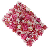 Max Artificial Flower Wall Panel Wedding Party Venue Decor Gradient Rose Red