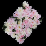 Max Artificial Rose Flower Wall Spring Flower Backdrop Pink+White