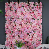 Max Artificial Rose Flower Wall Spring Flower Backdrop Pink+White
