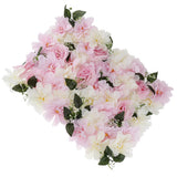 Max Artificial Rose Flower Wall Spring Flower Backdrop Pink+White
