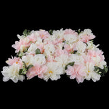 Max Artificial Rose Flower Wall Spring Flower Backdrop Light Pink+White