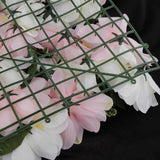 Max Artificial Rose Flower Wall Spring Flower Backdrop Light Pink+White