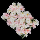 Max Artificial Rose Flower Wall Spring Flower Backdrop Light Pink+White