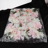 Max Artificial Rose Flower Wall Spring Flower Backdrop Light Pink+White
