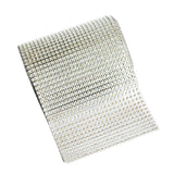 Max 5 Yard 24 Rows Rhinestone Ribbon Trim Net Drill Mesh Wrap DIY Craft Silver