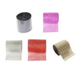 Max 5 Yard 24 Rows Rhinestone Ribbon Trim Net Drill Mesh Wrap DIY Craft Silver