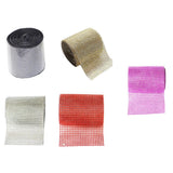 Max 5 Yard 24 Rows Rhinestone Ribbon Trim Net Drill Mesh Wrap DIY Craft Silver