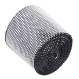 Max 5 Yard 24 Rows Rhinestone Ribbon Trim Net Drill Mesh Wrap DIY Craft Black