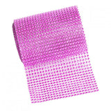Max 5 Yard 24 Rows Rhinestone Ribbon Trim Net Drill Mesh Wrap DIY Craft Rose Red