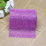 Max 5 Yard 24 Rows Rhinestone Ribbon Trim Net Drill Mesh Wrap DIY Craft Rose Red