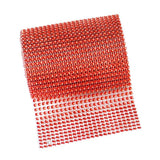 Max 5 Yard 24 Rows Rhinestone Ribbon Trim Net Drill Mesh Wrap DIY Craft Red