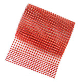 Max 5 Yard 24 Rows Rhinestone Ribbon Trim Net Drill Mesh Wrap DIY Craft Red