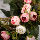 Max Artificial Rose Flower Garland Wreath Flower Ornament for Wedding Party Home