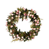 Max Artificial Rose Flower Garland Wreath Flower Ornament for Wedding Party Home