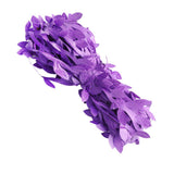 Max 20 Meters Artificial Fabric Leaf Garland Ribbon Trims DIY Crafts Purple