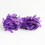 Max 20 Meters Artificial Fabric Leaf Garland Ribbon Trims DIY Crafts Purple