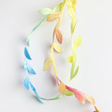 Max 20 Meters Artificial Fabric Leaf Garland Ribbon Trims DIY Crafts Multicolor