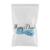 Max 20 Meters Artificial Fabric Leaf Garland Ribbon Trims DIY Crafts Blue