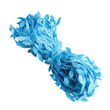 Max 20 Meters Artificial Fabric Leaf Garland Ribbon Trims DIY Crafts Blue