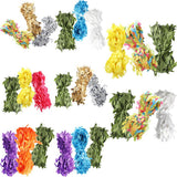 Max 30 Meters Artificial Fabric Leaf Garland Ribbon Trims Blue White Green