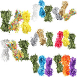 Max 30 Meters Artificial Fabric Leaf Garland Ribbon Trims Blue White Green